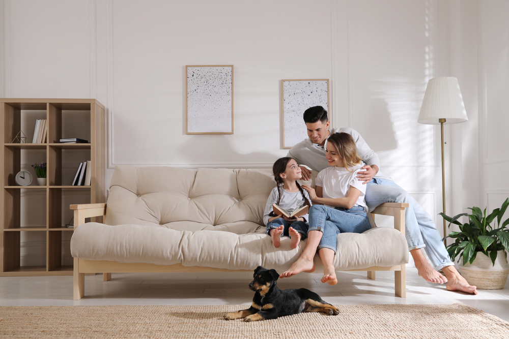 Photo of Family on Sofa